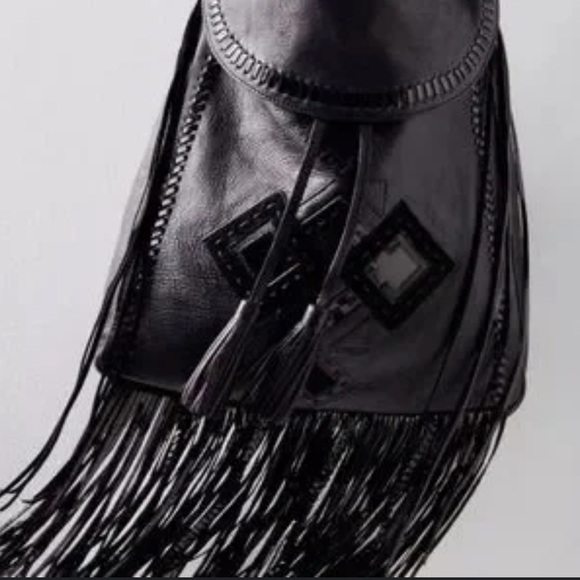 RARE Free People Nightshade Messenger Bag - Picture 3 of 6